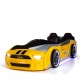 Children's Racing Car Night Bed Yellow for Boys and Girls 