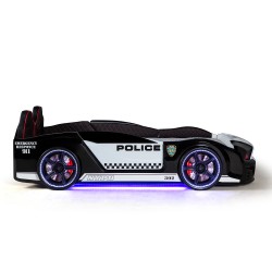 Children's Racing Car Night Police Bed for Boys an...