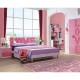 Kids Bedroom Set Bed Storage Desk with drawer Wardrobe Bedside Table With Pink Colour