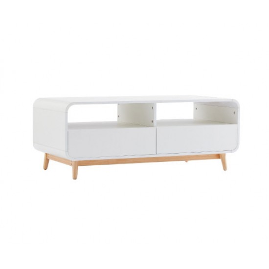 HurryGuru White Modern Retro Coffee Table