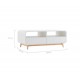 HurryGuru White Modern Retro Coffee Table