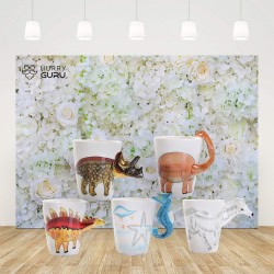 3D Animal Shape Hand Painted Ceramic 450 ML Coffee...