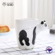 3D Animal Shape Hand Painted Ceramic 450ML Coffee Mugs 