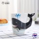 3D Animal Shape Hand Painted Ceramic 450ML Coffee Mugs 