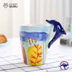 3D Animal Shape Hand Painted Ceramic 450 ML Coffee...