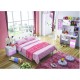 Kids Pink Bedroom Set, Bed, Storage Desk Wardrobe Bedside Table not bunk