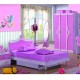 Kids Pink Bedroom Set, Bed, Storage Desk Wardrobe Bedside Table not bunk