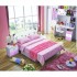 Pink Bedroom Set Bed Under Bed Storage Desk Chair Bedside Table Hellow Kitty