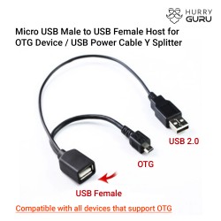 Micro USB Male to USB Female Host for OTG Device /...