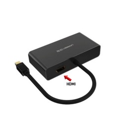 Hurry Guru  3-in-1 Mini DisplayPort to HDMI&VGA&DVI converter - Black(10438)