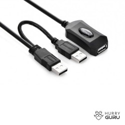 Hurryguru USB 2.0 Active Extension Cable with USB ...