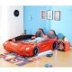 New Luxury 1.2M Width spacious Red Super Car Bed with real Music Play and LED Light