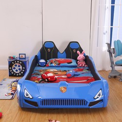 New Kids Race Car Bed Blue with Music 8 GB Memory ...