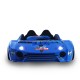 Luxury Kids Blue Race Car Bed