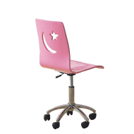 Kids Pink Height Adjustable study chair Pink