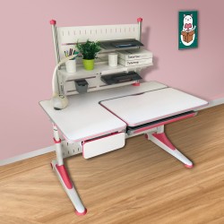 New Kids Study desk Pink with open Book shelf, Ang...