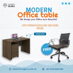 Computer Office modern Desk table with Three drawe...