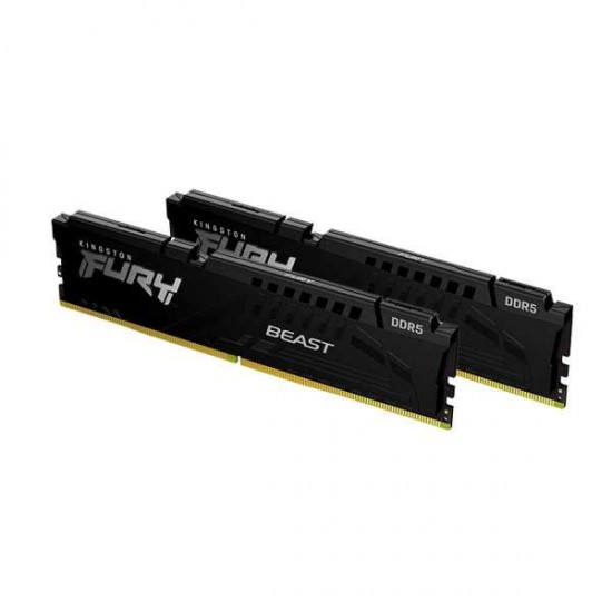 Kingston Fury Beast (KF552C40BBK2-32) (Black) 32GB Kit (2x16GB) DDR5 5200MHz CL40 Desktop Memory
