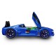 Premium Kids Racing Blue Double Car Bed 