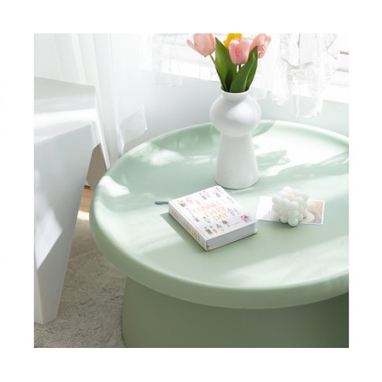 HurryGuru Coffee Table Mushroom Nordic Round Large Side Table 70CM Green