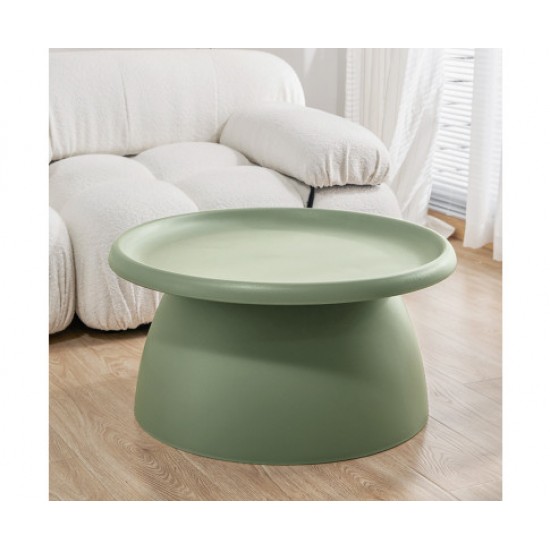 HurryGuru Coffee Table Mushroom Nordic Round Large Side Table 70CM Green