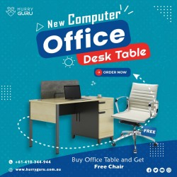 New computer Office modern Desk table with Two in ...