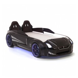 Gtx Premium Black Racing Car Beds with Lights and ...