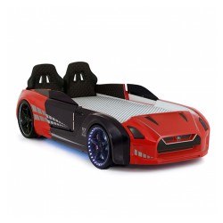 Gtx Sports Red Black Racing Car Beds with Lights and Sounds