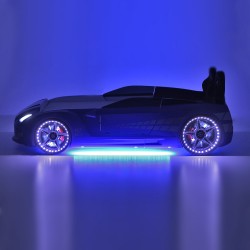 Gtx Sports Black Racing Car Beds with Lights and Sounds