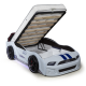 Gtx Luxury Racing White Car Beds with Lights and Sounds