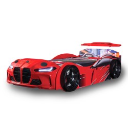 Luxury Premium Gtx Kids Racing RED Car Beds with L...