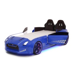Gtx Sports Racing Blue Car Beds with Lights and So...