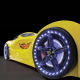 Luxury Kids Racing Yellow Car Beds with Lights and Sounds