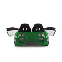 Gtx Premium Green Racing Car Beds with Lights and Sounds