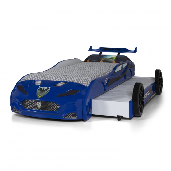 Gtx Luxury Blue Racing Car Beds with  Head Lights and Sounds