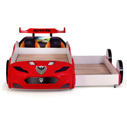 Gtx Luxury Red Racing Car Beds with Lights and Sou...