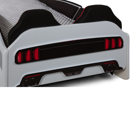 Gtx Luxury Racing White Car Beds with Lights and Sounds