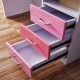 Study Table With Bookshelf Desk And Chair For Teen/Kids, Writing Desk 1.2m Pink  Durable HDF Quality
