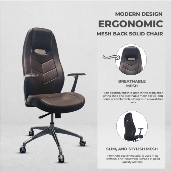 New HQ PU Leather High Back Boss Executive officer chair ergonomic Support