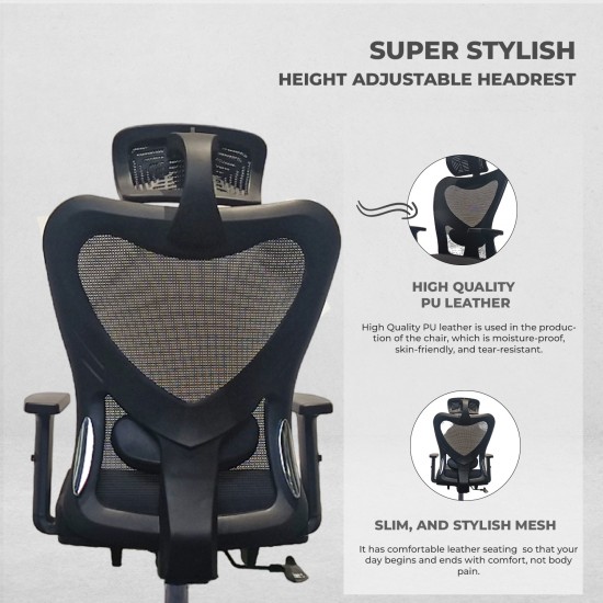 Executive home/ office chair ergonomic support comfortable size modern design