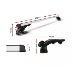 HurryGuru Universal Car Roof Rack 1450mm Cross Bar...