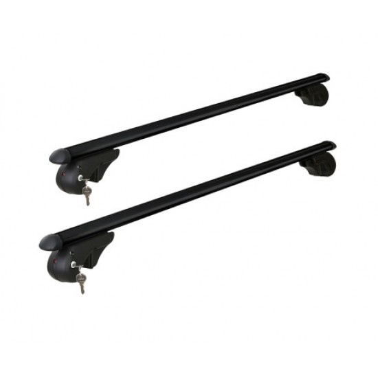 HurryGuru Universal Car Roof Rack 1080mm Cross Bars Aluminium Black Adjustable Car 90kgs load Carrier