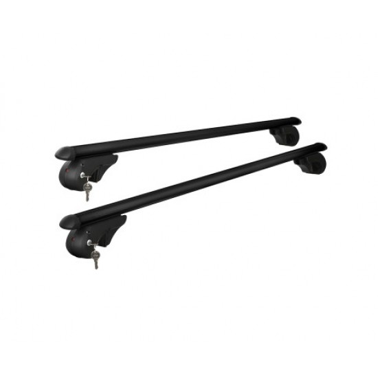 HurryGuru Universal Car Roof Rack 1080mm Cross Bars Aluminium Black Adjustable Car 90kgs load Carrier