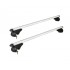 HurryGuru Universal Car Roof Rack 1360mm Cross Bars Aluminium Silver Adjustable Car 90kgs load Carrier