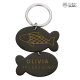 Fish Shaped ID Tag Face in Stainless Steel