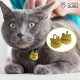 Cat Shaped ID Tag Face in Stainless Steel