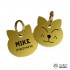 Cat Shaped ID Tag in Stainless Steel
