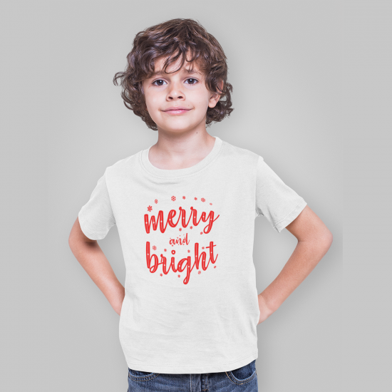 Merry and Bright Kids T-Shirt