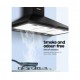 Comfee Rangehood 900mm Range Hood Home Kitchen Wall Mount Canopy 90cm Black