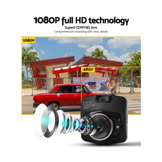 HurryGuru UL-TECH 4.3 " Mirror Dash Camera 1080p HD Car Cam Recorder Rear-view Vehicle Camera WDR